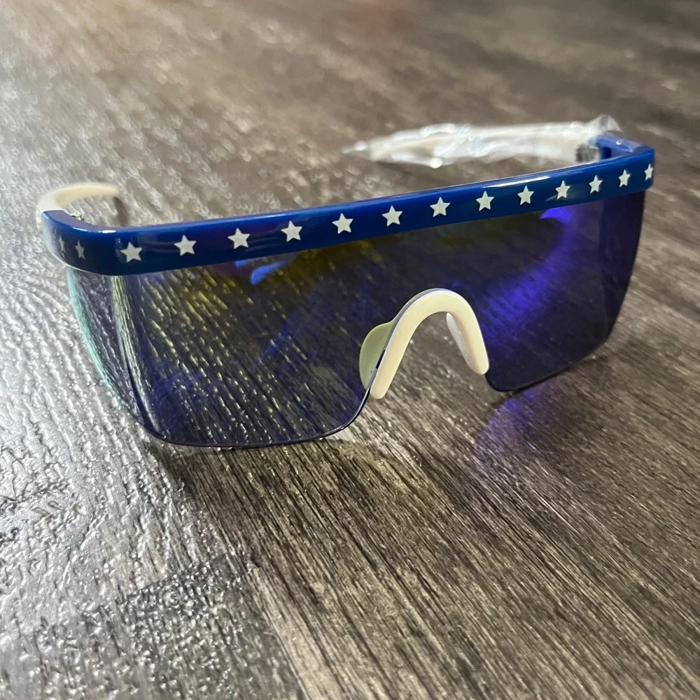 Tipsy‎ Elves USA Flag Stars Sunglasses Sky Can You See USA UV400 Protection